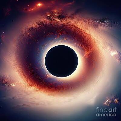 On Trend Breakfast Royalty Free Images - Conceptual image of a black hole in deep space. Royalty-Free Image by Joaquin Corbalan