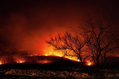 Scott Bean Rights Managed Images - Controlled Night Burn I Royalty-Free Image by Scott Bean