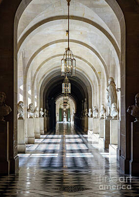 Abstract Cement Walls - Corridor in Palace of Versailles by Ulysse Pixel