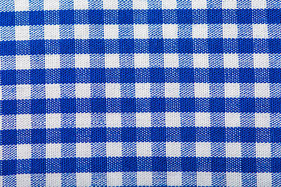 Royalty-Free and Rights-Managed Images - Cotton Fabric Texture Blue Checkered by Julien