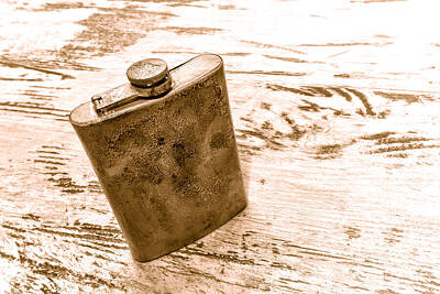 Landmarks Royalty-Free and Rights-Managed Images - Cowboy Energy Drink - Sepia by American West Legend