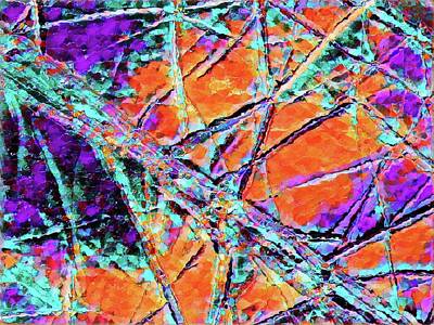 Circle Abstracts - Cracked Ice by Sharon Williams Eng