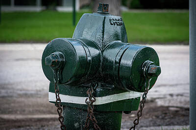 Parks - Crooked Green Waterous Fire Plug by Enzwell Designs