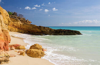 Farmhouse Rights Managed Images - Cupecoy Beach Sint Maarten Royalty-Free Image by Steven Heap