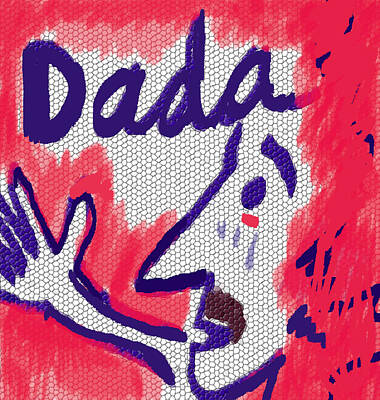 Surrealism Drawings - Dada spontaneity poster by Paul Sutcliffe