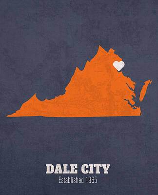 Lighthouse - Dale City Virginia City Map Founded 1965 University of Virginia Color Palette by Design Turnpike