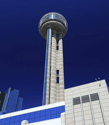 Comedian Drawings Royalty Free Images - Dallas Texas Reunion Tower Royalty-Free Image by Dan Sproul