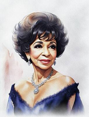 Jazz Paintings - Dame Shirley Bassey, Music Star by Esoterica Art Agency