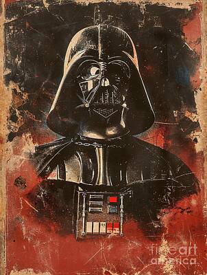 Scifi Portrait Collection - Darth Vader retro by Pixel  Chimp