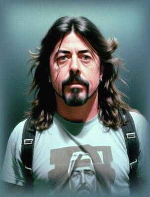 Jazz Paintings - Dave Grohl, Music Star by John Springfield