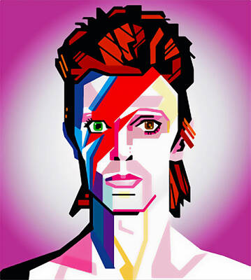 Fantasy Royalty Free Images - David Bowie Royalty-Free Image by Augustine R Silvis