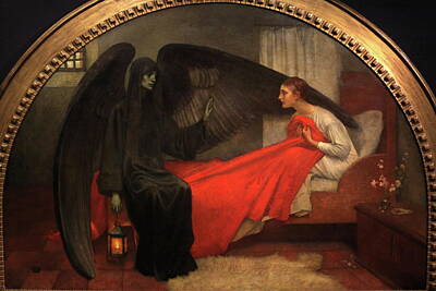 Outerspace Patenets Royalty Free Images - Death And The Maiden 1900 Death By Marianne Stokes Royalty-Free Image by Marianne Stokes