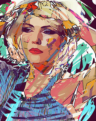 Recently Sold - Musician Mixed Media Rights Managed Images - Debbie Harry Royalty-Free Image by Russell Pierce