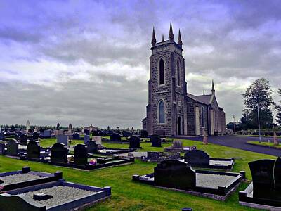 Flags On Faces Semmick Photo - Dervock Church Of Ireland by John Hughes