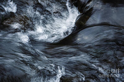 Tea Time - Detail of a wave on a mountain river by Jozef Jankola