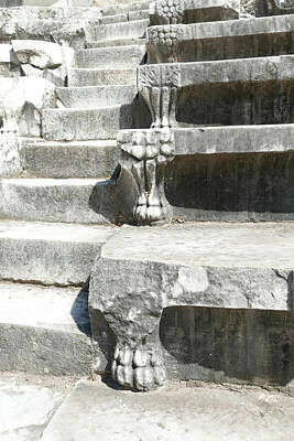 Landscapes Kadek Susanto - Detail of stone footings of the odeon by Steve Estvanik