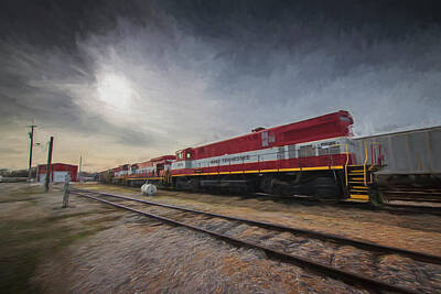 Colored Pencils - Digital Art - West Tennessee Railroad by Jim Pearson