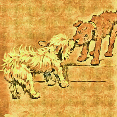 Book Quotes - Dog Drawing 6 by John Shepherd