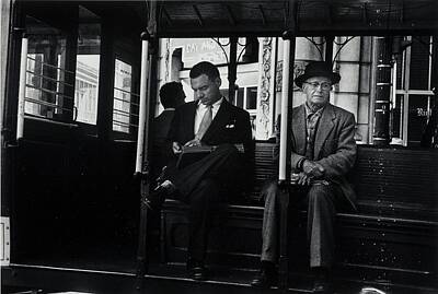 Transportation Royalty-Free and Rights-Managed Images - Dorothea Lange American, 1895 1965. San Francisco Cable Cars , circa 1956.  2 by Timeless Images Archive
