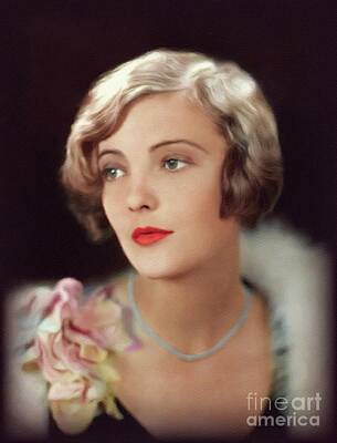 Actors Paintings - Dorothy Mackaill, Actress by Esoterica Art Agency
