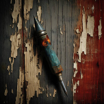 Whimsically Poetic Photographs - Double Ended Metal Scribe Tool 33 by Yo Pedro