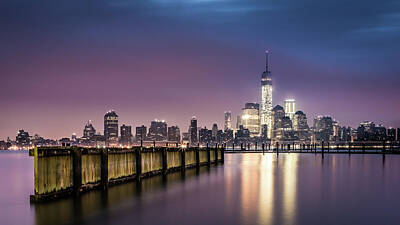 Royalty-Free and Rights-Managed Images - Downtown New York as observed from Jersey City by Mihai Andritoiu