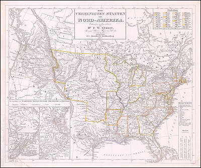 Cat Tees - Dr. F.W. Streit Title Die Vereinigten Staaten von Nord-Amerika . . . 1846 by Dr F W Streit