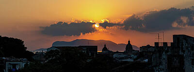Fantasy Royalty-Free and Rights-Managed Images - Dramatic Sunrise in Palermo by Nina Kulishova