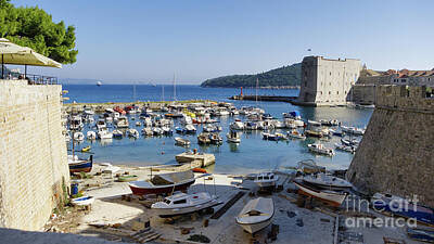 Legendary And Mythic Creatures Rights Managed Images - Dubrovnik Sunny Port Royalty-Free Image by Lidija Ivanek - SiLa