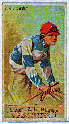 Fromage - Duke of Beaufort from the Racing Colors of the World series Nfor Allen  Ginter Cigarettes Baseball G by Celestial Images