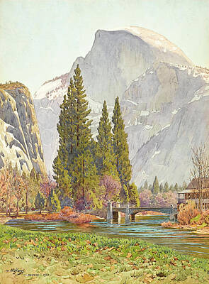 Baby Onesies Favorites Royalty Free Images - Early Morning Yosemite, 1922 Royalty-Free Image by Eric Glaser