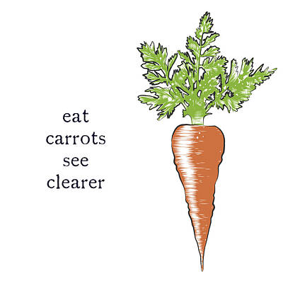 Green Grass - Eat Carrots See Clearer by Brandi Fitzgerald