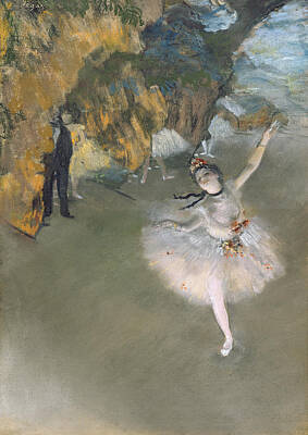 Owls Royalty Free Images - Edgar Degas 1834 1917  The Star Or Dancer On The Stage C1876 77 Royalty-Free Image by Arpina Shop