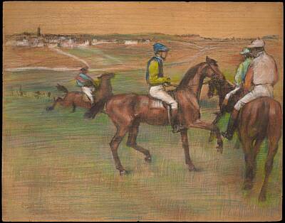 Vincent Van Gogh - Edgar Degas Race Horses 1885 88 by Arpina Shop