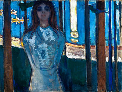 The Bunsen Burner - Edvard Munch The Voice Summer Night 1896 by Artistic Rifki