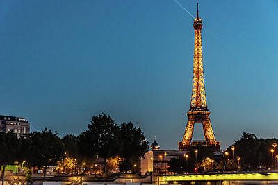 Ingredients Rights Managed Images - Eiffel Illuminated Royalty-Free Image by Stewie Strout