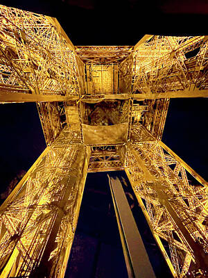 Jolly Old Saint Nick - Eiffel Tower night structure by Galen Mills