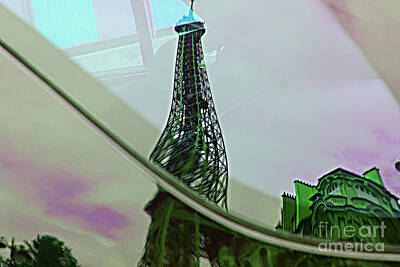 Vintage Tees - Eiffel Tower. Reflections # 9. by Alexander Vinogradov