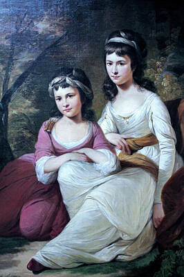 Achieving - Eliza and Mary Davidson by Tilly Kettle 1784 by Celestial Images