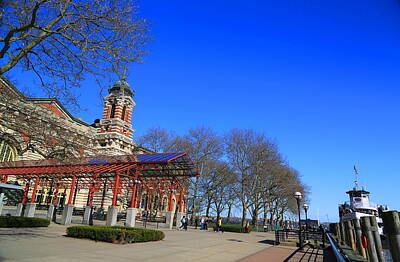 Moody Trees - Ellis Island in Spring by Ha LI