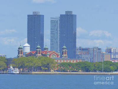 City Scenes Photos - Ellis Island National Museum of Immigration by Connie Sloan