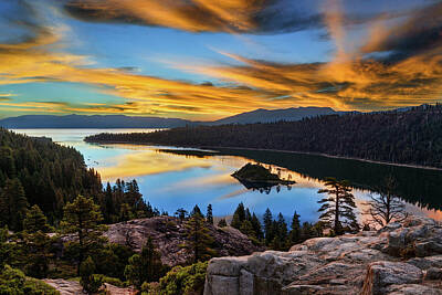 Antique Maps - Emerald Bay by Doug Oglesby
