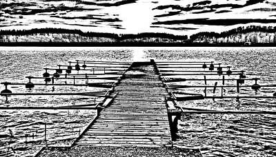 Soap Suds - Empty pier by Esko Lindell