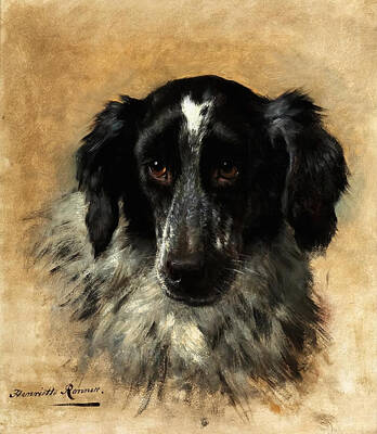 Royalty-Free and Rights-Managed Images - English Cocker Spaniel by Henriette Ronner-Knip