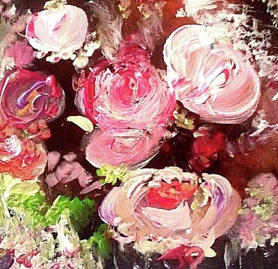 Roses Paintings - English Rose by Judith Desrosiers