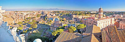 Landmarks Rights Managed Images - Eternal city of Rome historic landmarks panoramic view Royalty-Free Image by Brch Photography