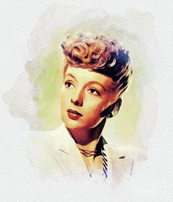 Modern Man Air Travel Rights Managed Images - Evelyn Keyes, Movie Legend Royalty-Free Image by Esoterica Art Agency
