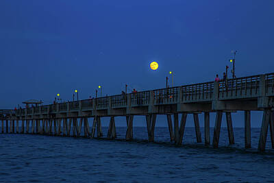 Travel Pics Rights Managed Images - Evening at the Pier Royalty-Free Image by Mark Andrew Thomas