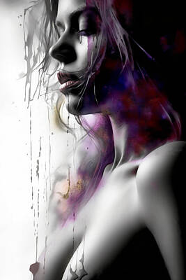 Nudes Digital Art - Exhale by Eros Deconstructed