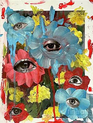 Recently Sold - Surrealism Mixed Media - Eye of the Beholder II by Eric Rottcher